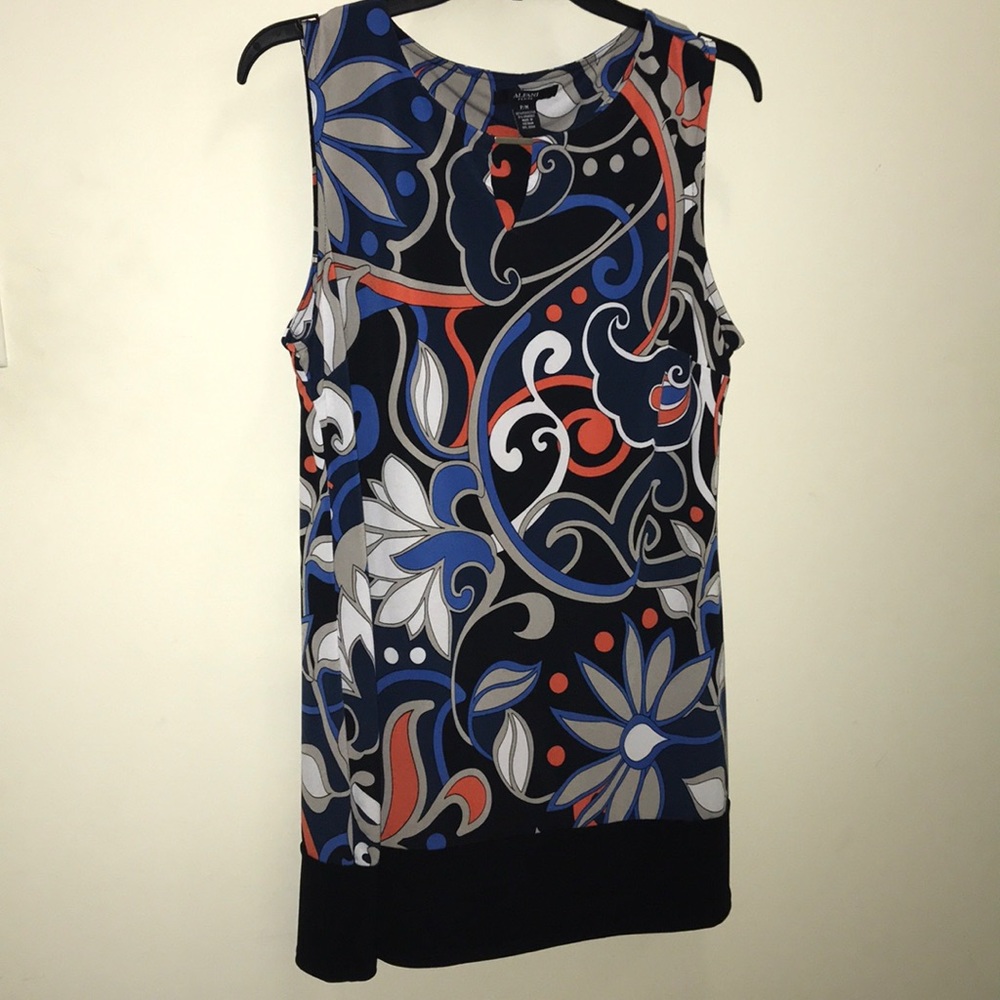 Blue orange dress